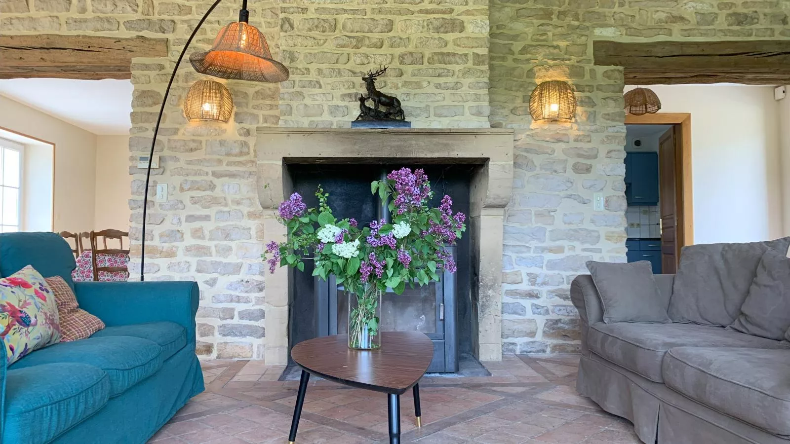 Gite du Moulin-Wohnzimmer