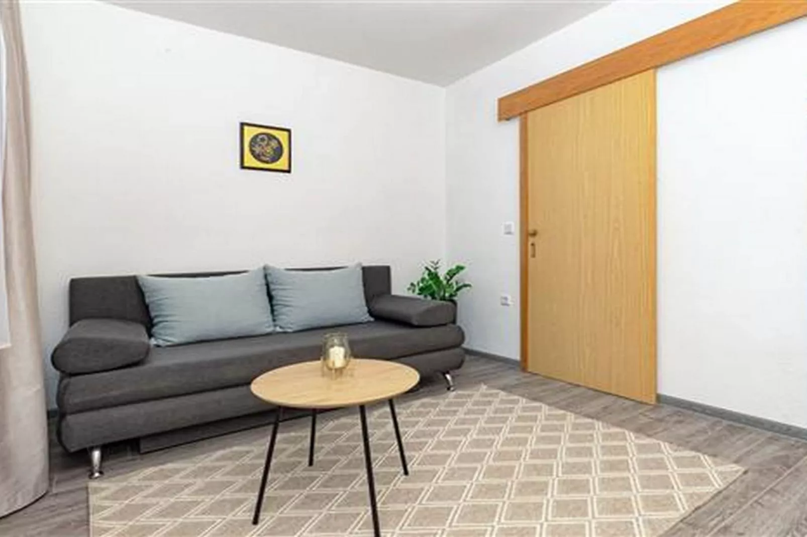 Apartments Radojković Lumbarda -One Bedroom Apartment with Terrace and Partial Sea View(A1)-Living room