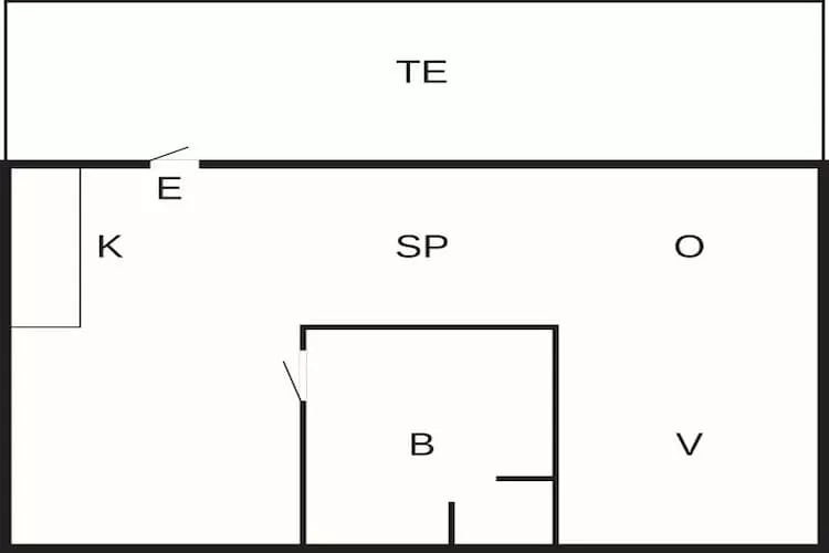 2 pers.Hus-Floor plan