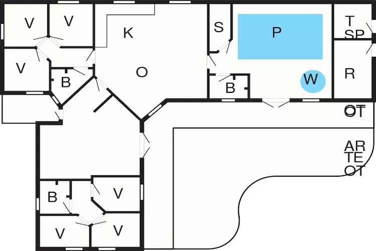 5 star holiday home in Idestrup-Floor plan