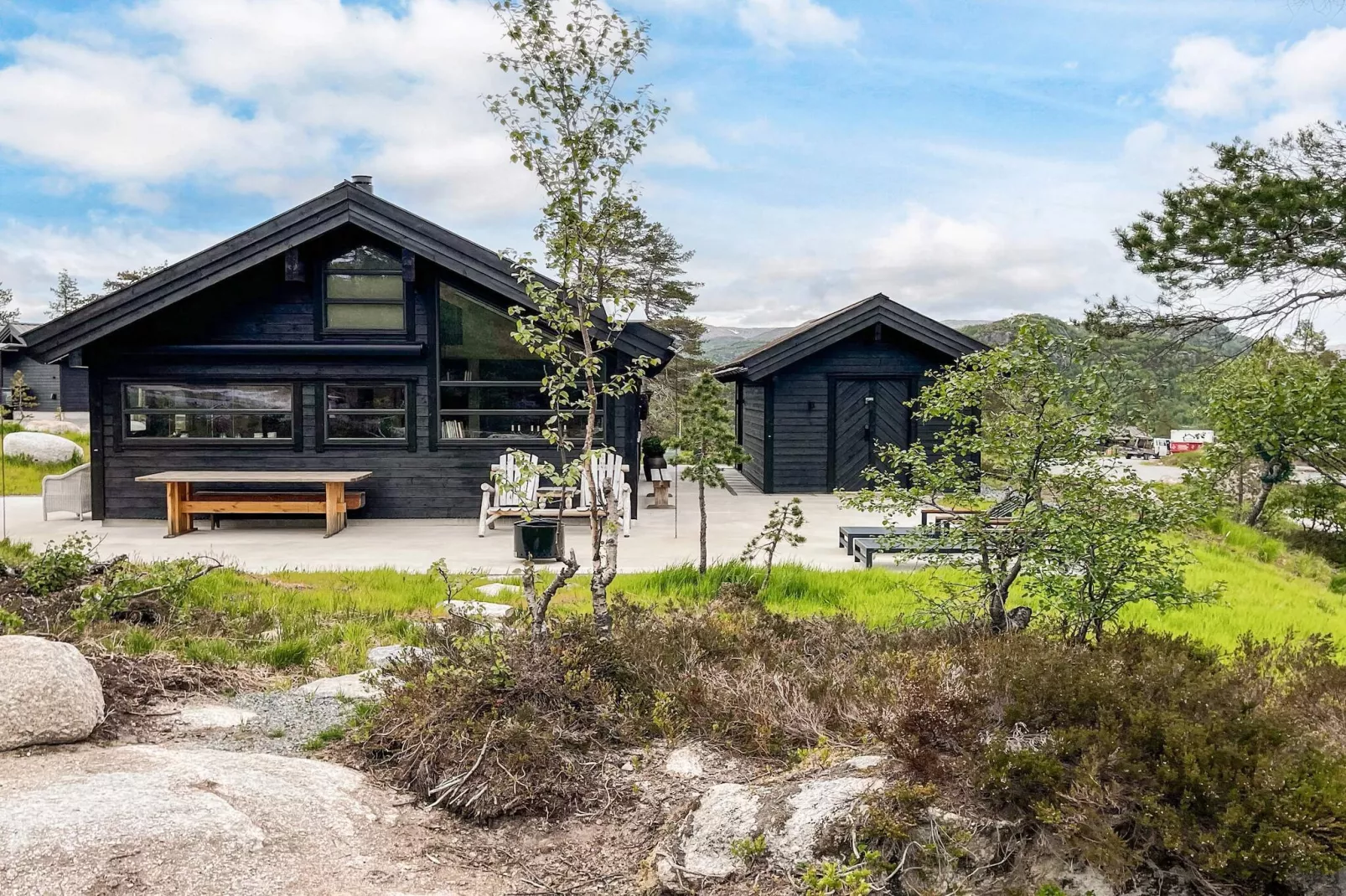 Maison de vacances pour 6 a Tjørhom