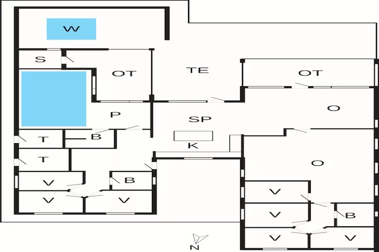 5 star holiday home in Rømø-Floor plan