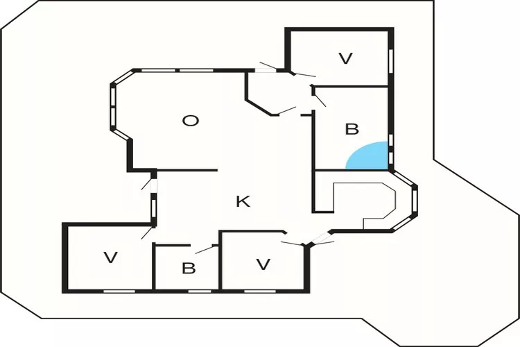 4 star holiday home in Rønde-Floor plan