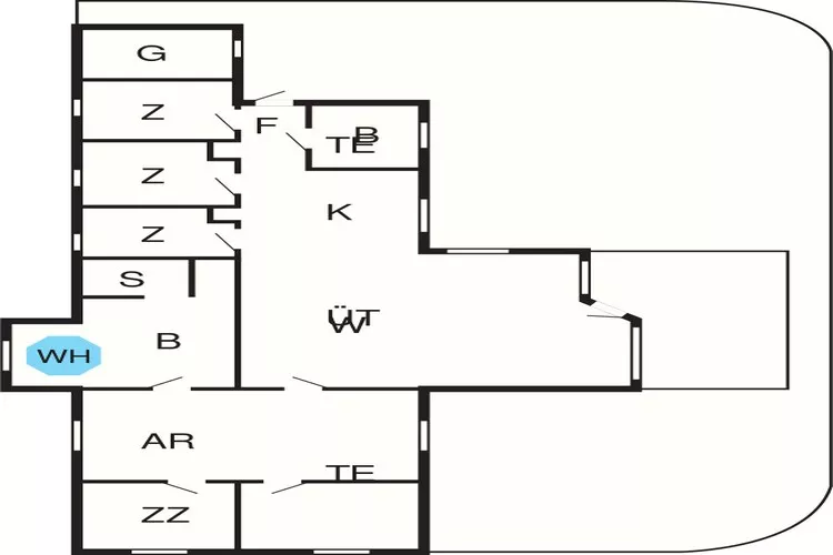 4 star holiday home in Idestrup-Floor plan