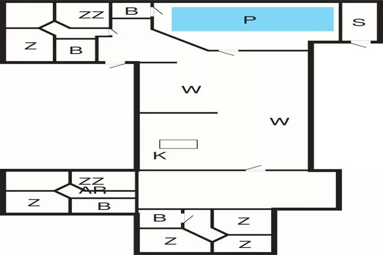 5 star holiday home in Vejers Strand-Floor plan