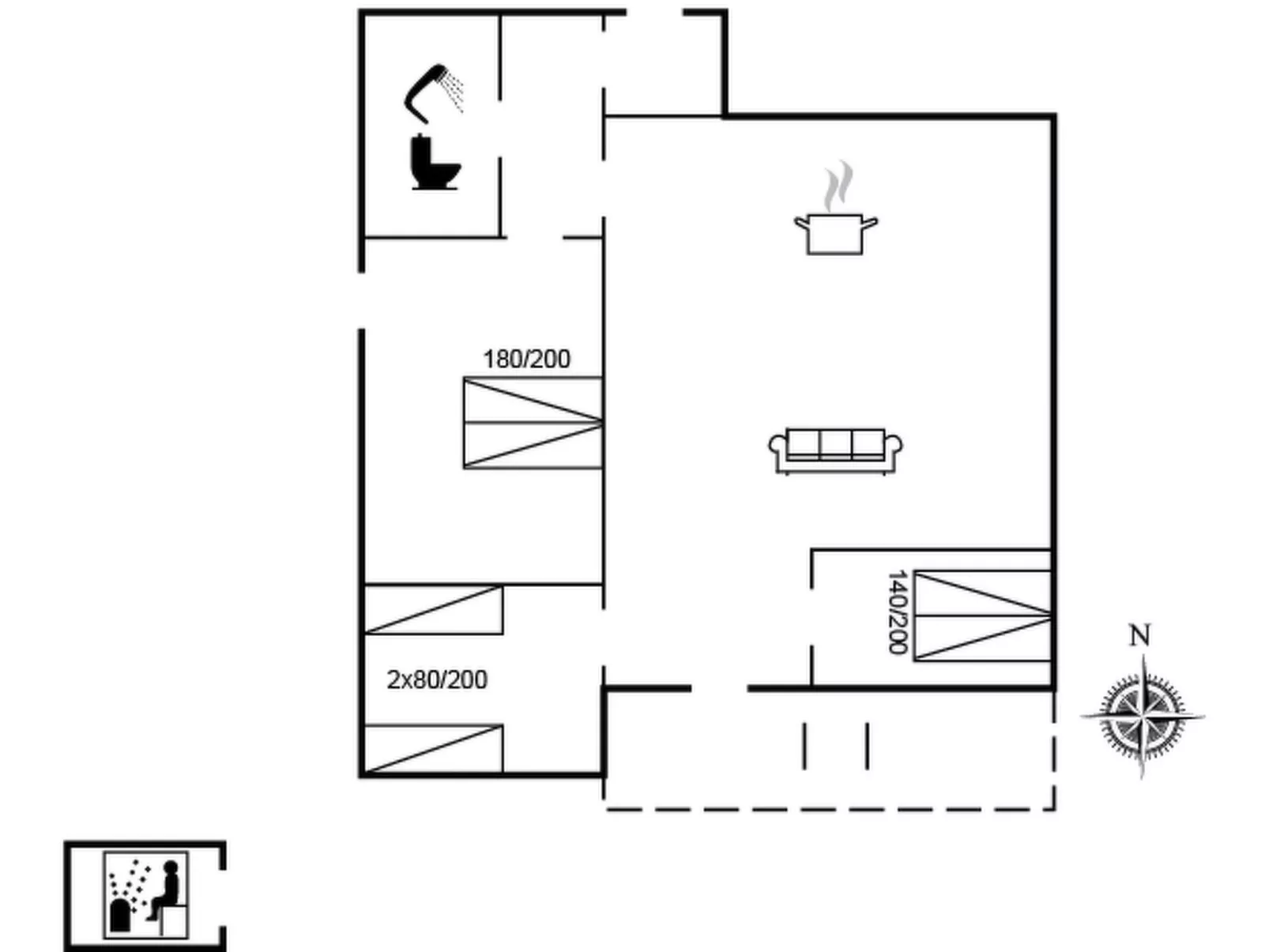 "Aleta" - 300m from the sea-Inside