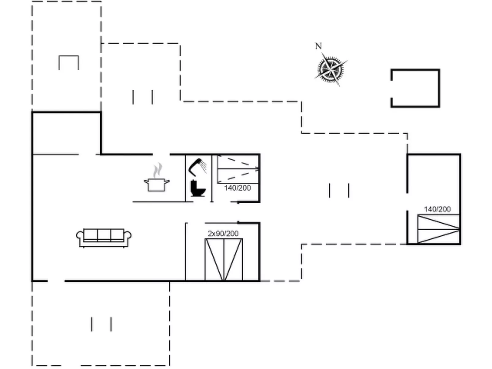 "Franke" - 2.1km to the fjord-Inside