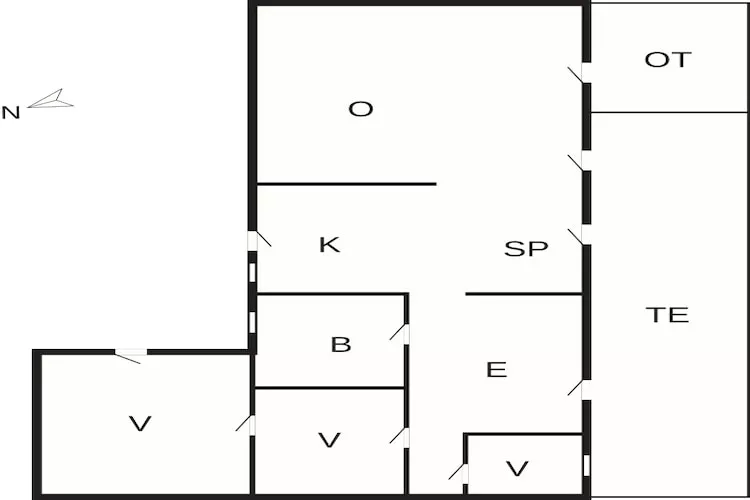 6 person holiday home in Rødby-Floor plan