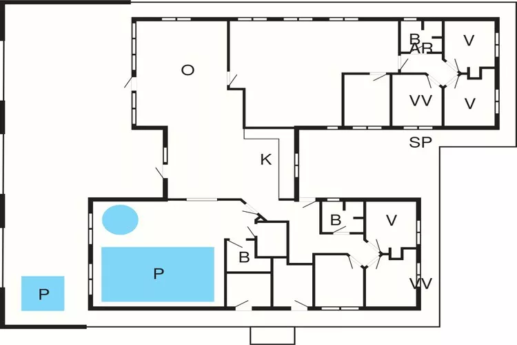 5 Sterne Ferienhaus in Ålbæk-Grundriss