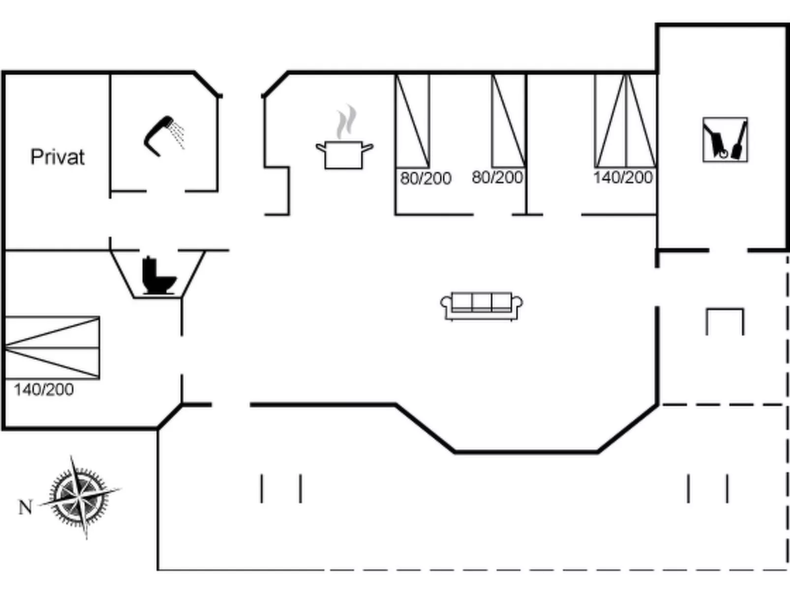 "Sofus" - 275m from the sea-Inside