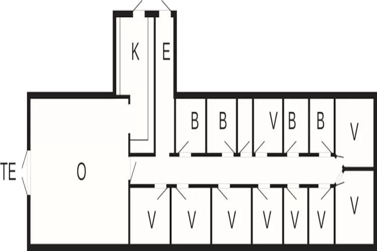 Delt værelse til 6 personer-Floor plan