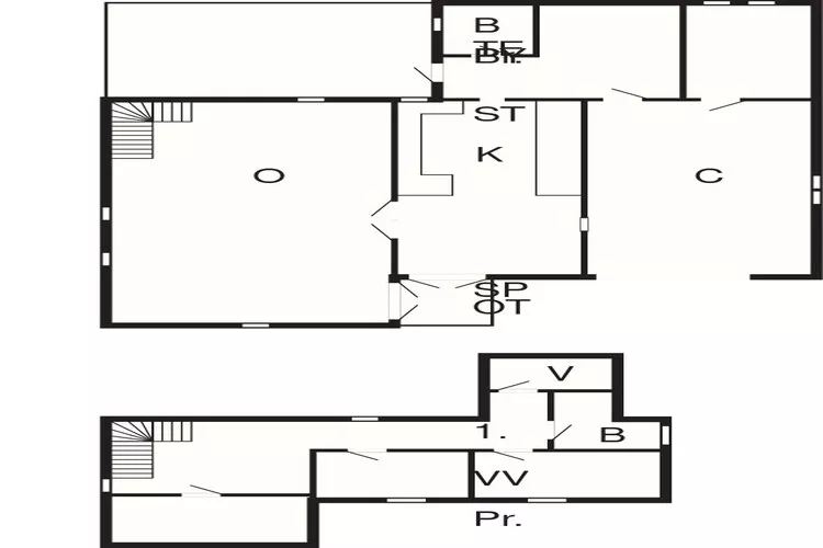 Maison de vacances pour 6 a Snedsted-Plan d'étage