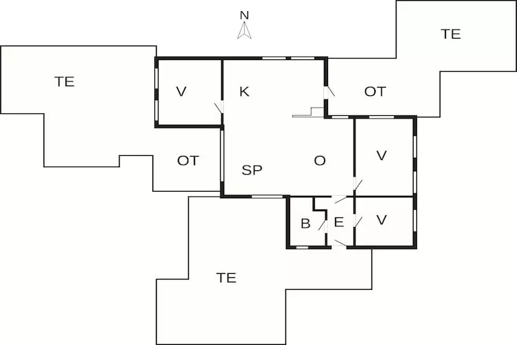 6 person holiday home in Asperup-Floor plan