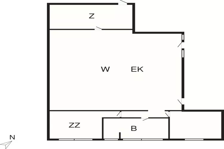 4 Sterne Ferienhaus in Hals-Grundriss