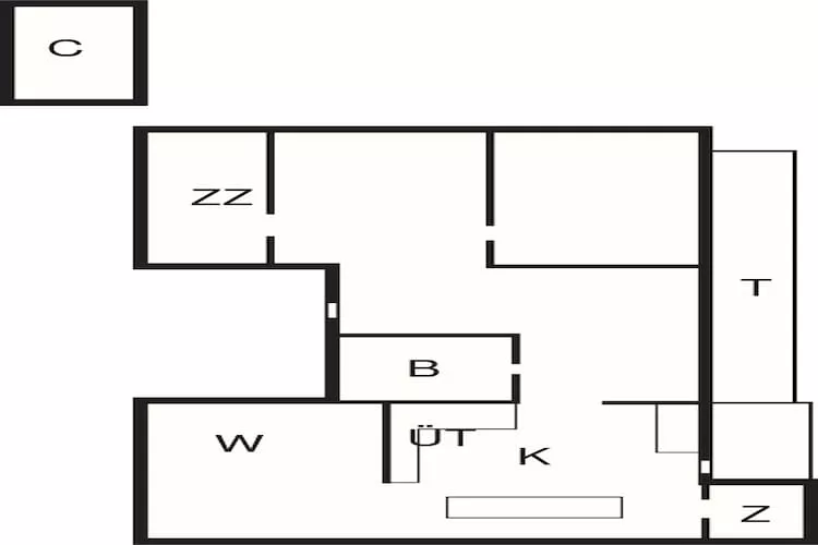 6 person holiday home in Blokhus-Floor plan