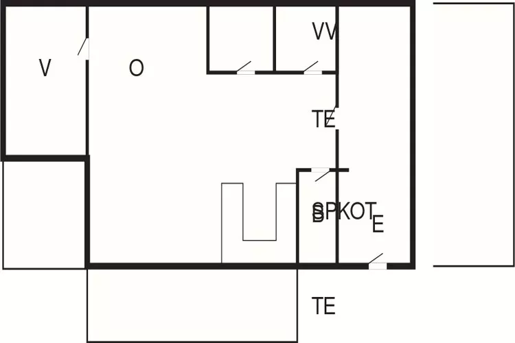 6 person holiday home in Pandrup-Floor plan