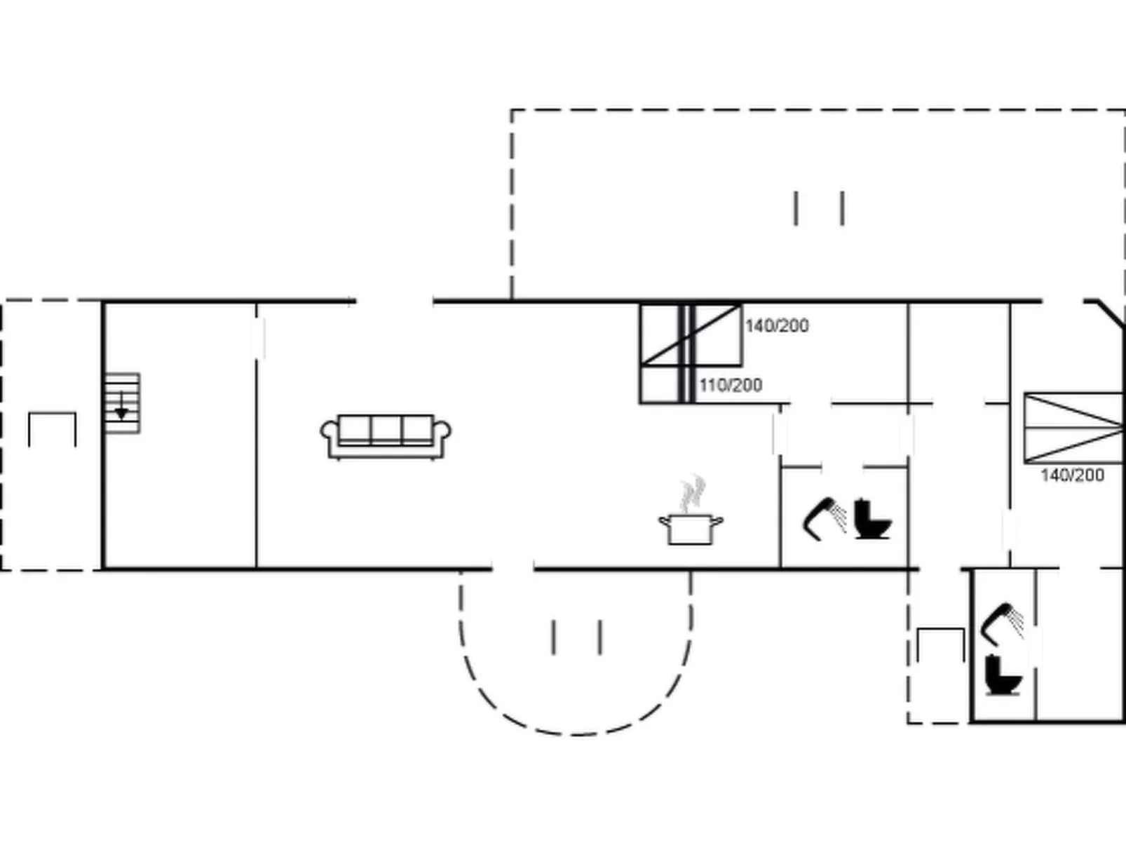 "Hughe" - 1.3km from the sea-Inside