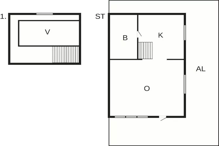 2 person holiday home in FäRENTUNA-Floor plan