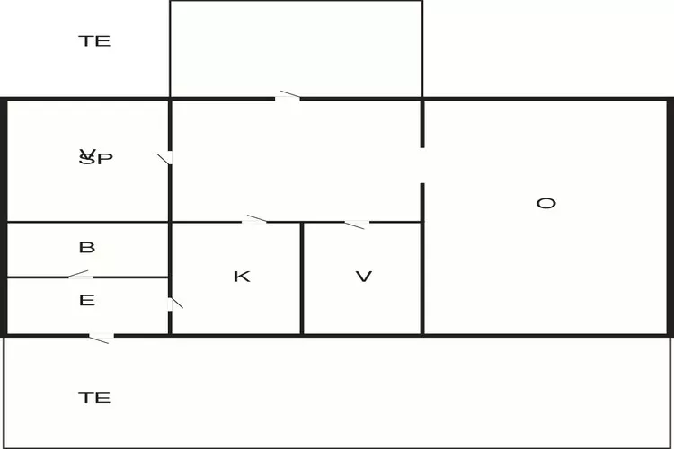 4 etoiles maison de vacances a Løkken-Plan d'étage