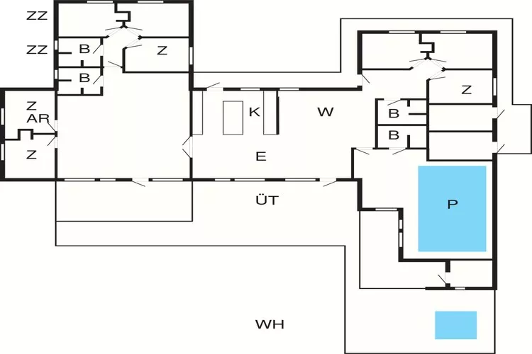 5 Sterne Ferienhaus in Bogense-Grundriss