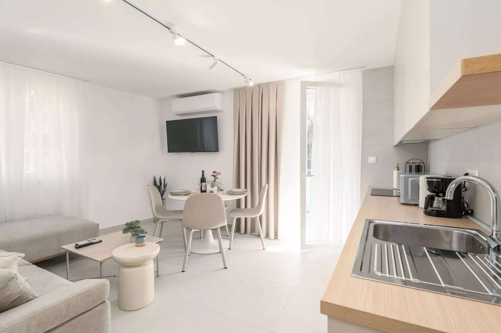 Modern City Escape with Balcony - Near the Ferry Port