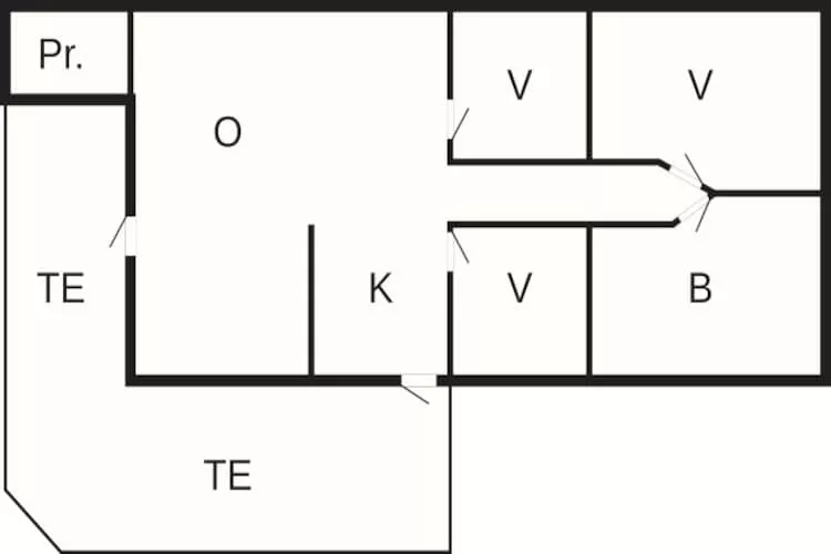 4 person holiday home in Thisted-Floor plan