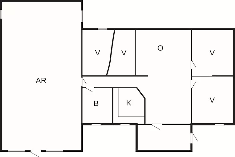 8 person holiday home in Ørsted-Floor plan