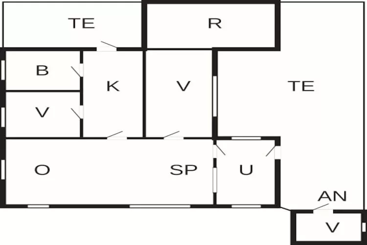 6 person holiday home in Sæby-Floor plan