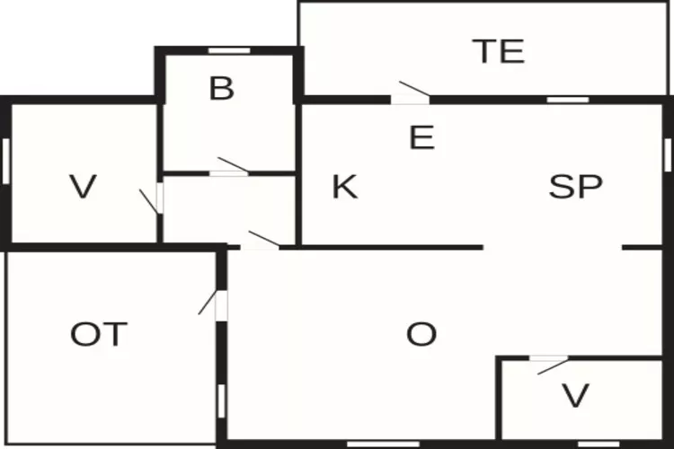 6 person holiday home in Hadsund-Floor plan