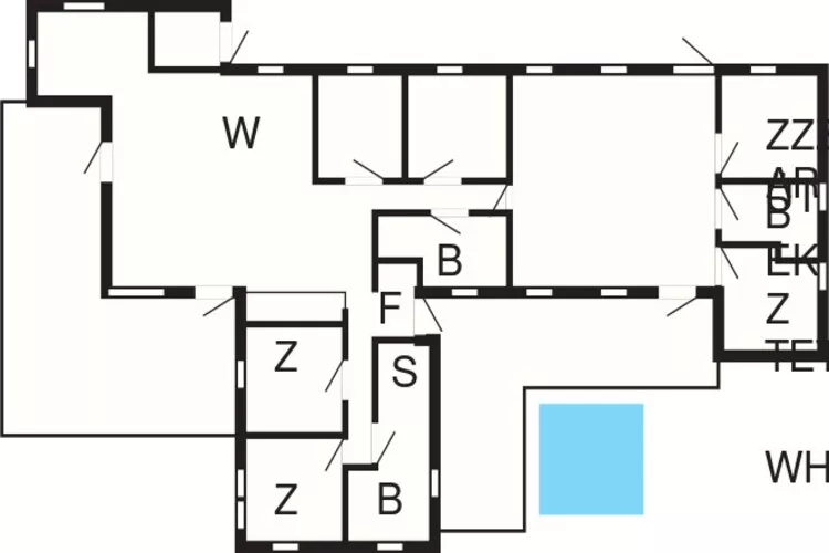 Maison de vacances pour 14 a Væggerløse-Plan