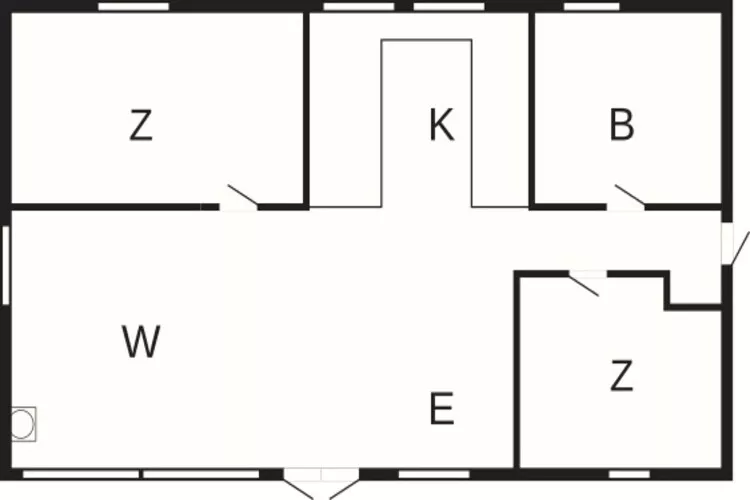 4 Personen Ferienhaus in Gedser-Grundriss