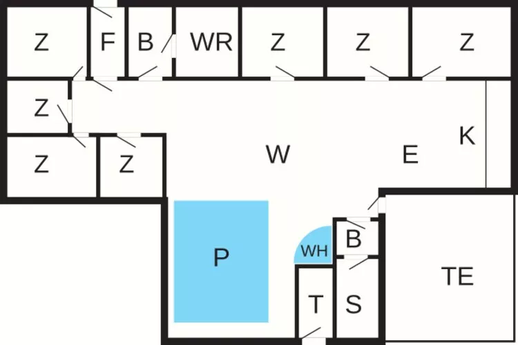 14 Personen Ferienhaus in Harboøre-Grundriss