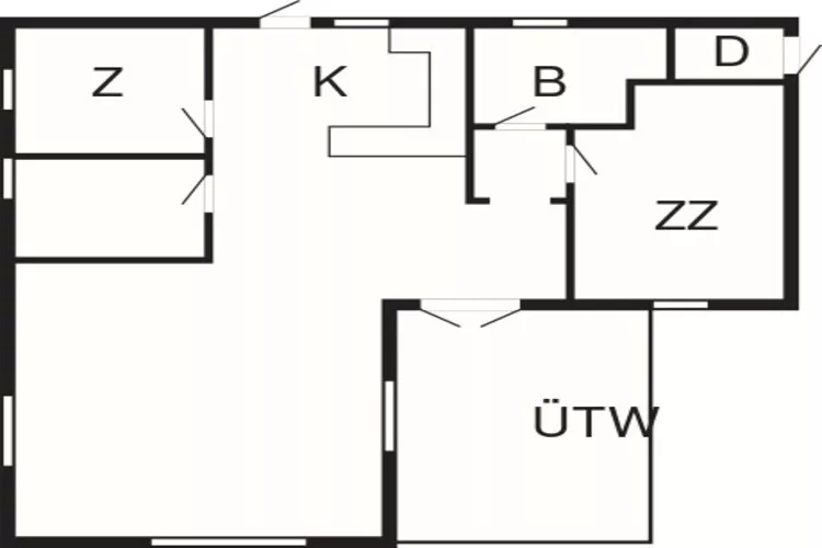 6 person holiday home in Thyholm-Floor plan