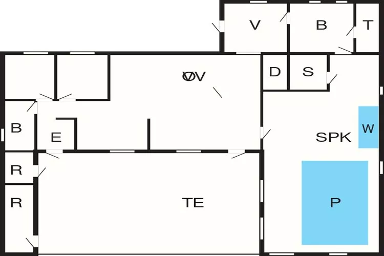 10 person holiday home in Hadsund-Floor plan