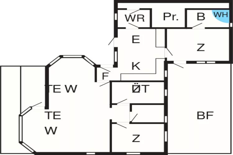 Maison de vacances pour 9 a Sæby-Plan d'étage