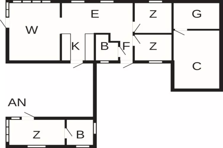 6 person holiday home in Thisted-Floor plan