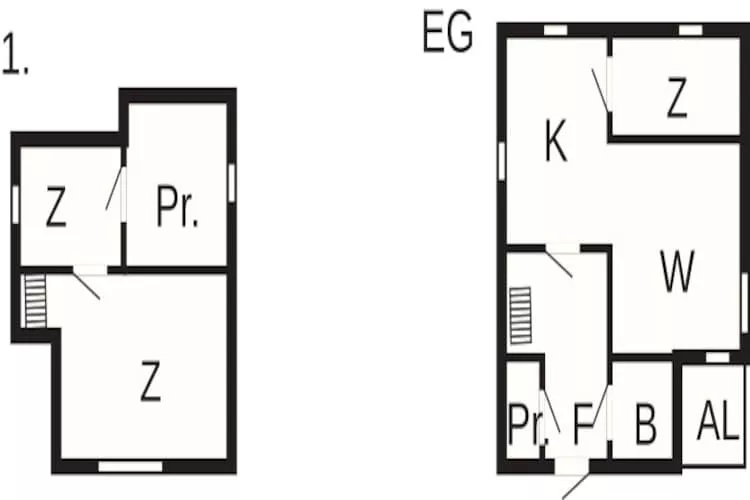 6 Personen Ferienhaus in ED-Grundriss
