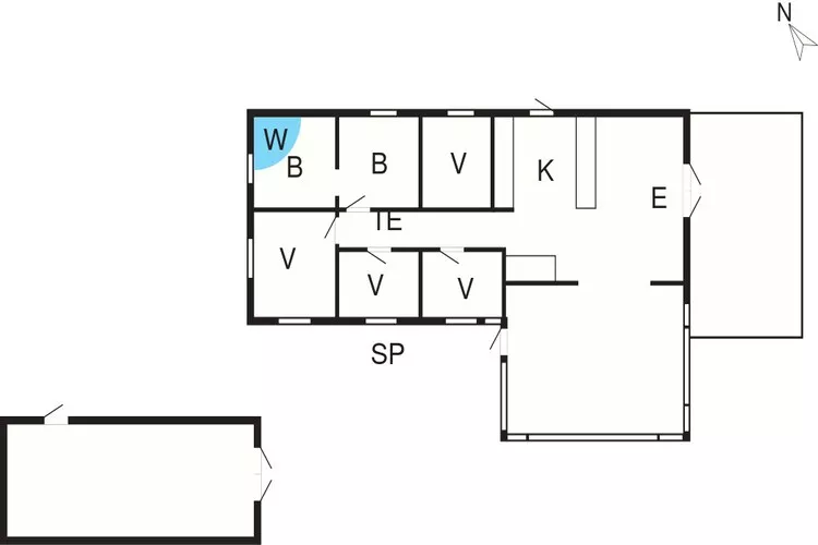 Secluded Lagoon Retreat in Hou-By Traum-Floor plan