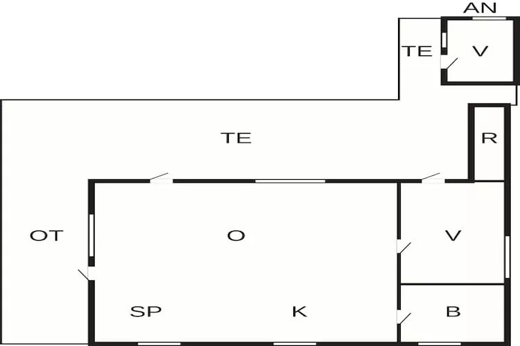 Maison de vacances pour 4 a Læsø-Plan