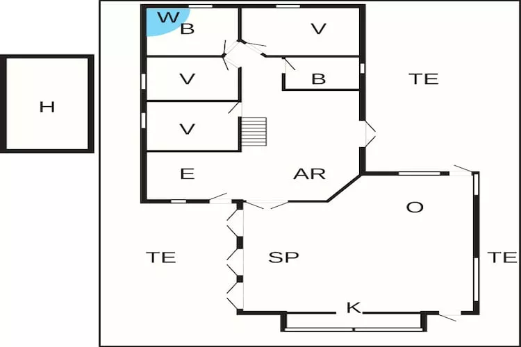 10 person holiday home in Jerup-Floor plan