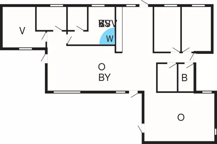 8 person holiday home in Glesborg-Floor plan