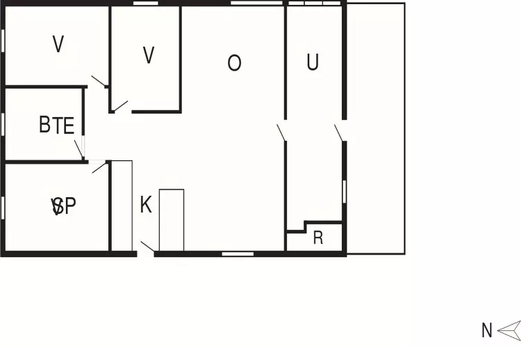 Maison de vacances pour 6 a Nordborg-Plan