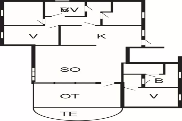 8 person holiday home in Ebeltoft-Floor plan