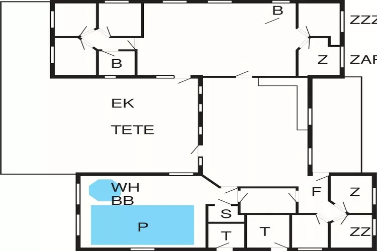 20 person holiday home in Løkken-Floor plan