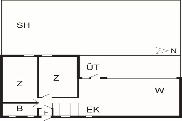 Secluded Beach Retreat in Rodhus-By Traum-Floor plan
