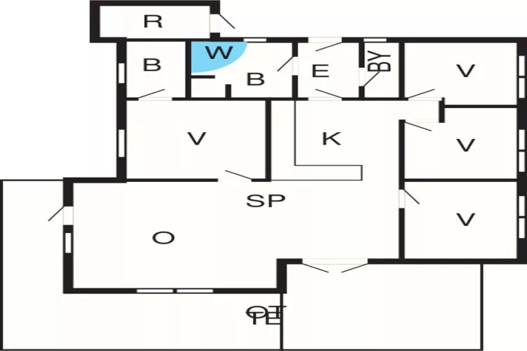 8 Personen Ferienhaus in Løkken-Grundriss