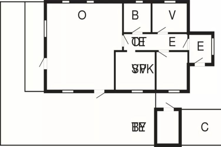 Maison de vacances pour 6 a Hadsund-Plan