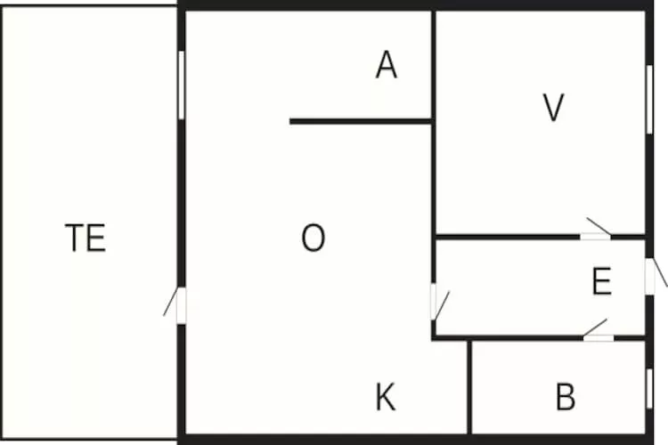 4 person holiday home in Nexø-Floor plan