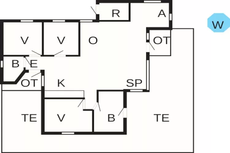 8 Personen Ferienhaus in Vig-Grundriss