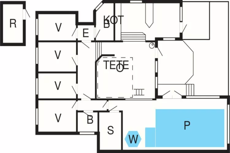 10 person holiday home in Ebeltoft-Floor plan